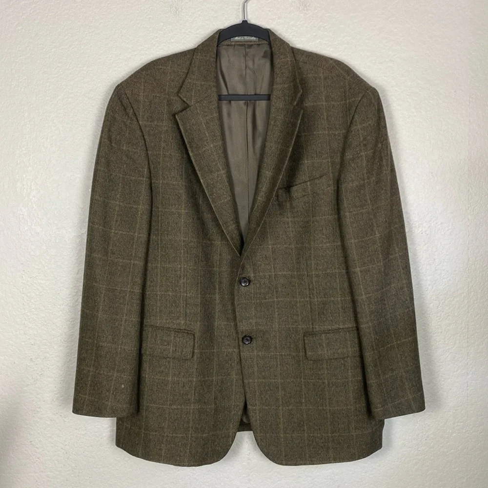 Oscar de la renta plaid blazer